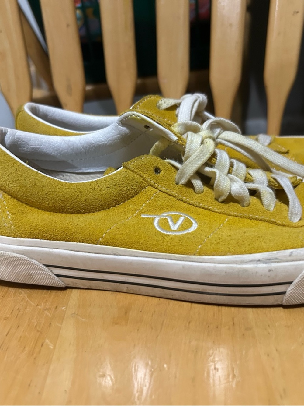 Vans Yellow Suede Low-Top Sneakers
